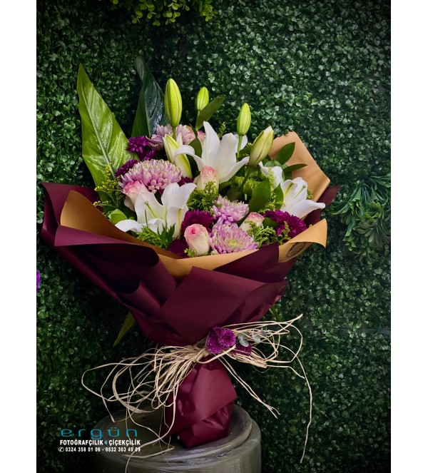 lilyum gül mevsim çiçkleri